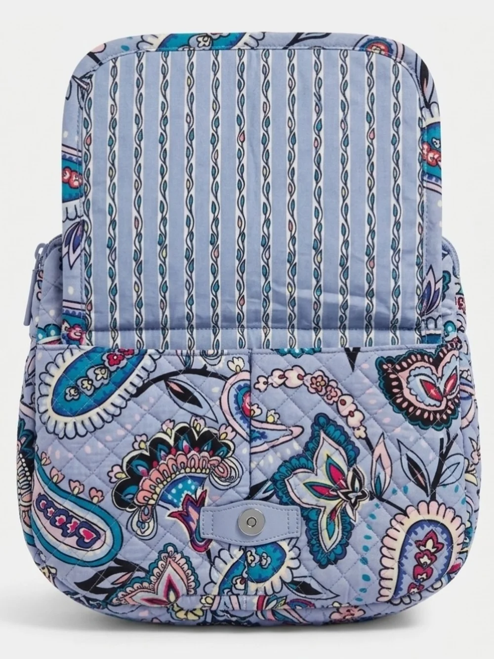 Vera Bradley Quilted Paisley Crossbody Bag and Wallet - Blue Paisley